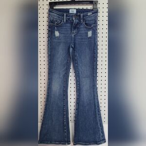 Bke Girls Mid Rise Stretch Jeans Size 10 Flare Style Western